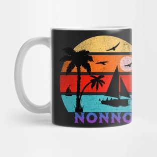 Nonno Retro Sunset Ocean Grandfather Mug